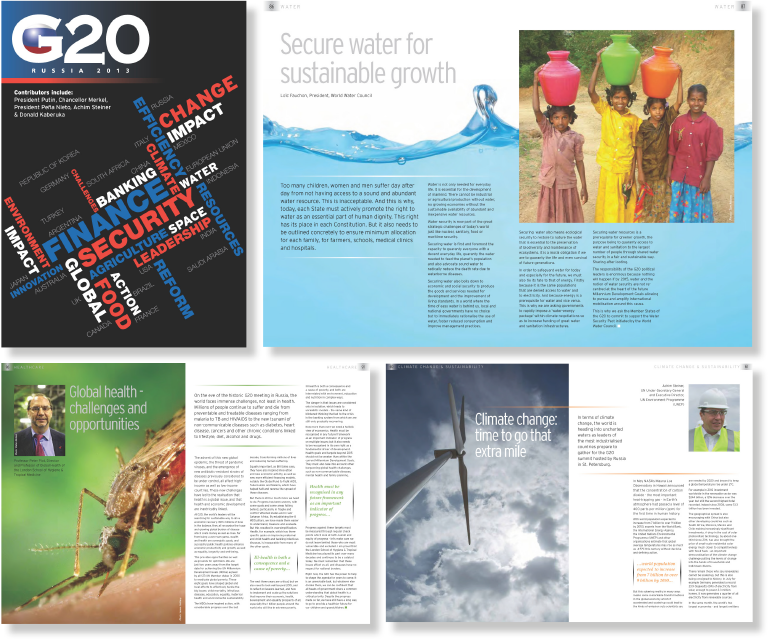 design for print - g20 magazine