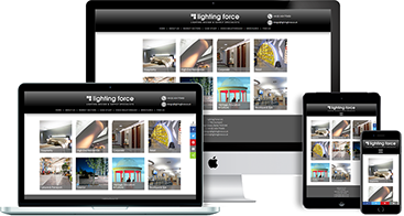 responsive website design - lighting force