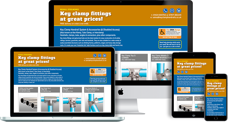 responsive website design - lighting force